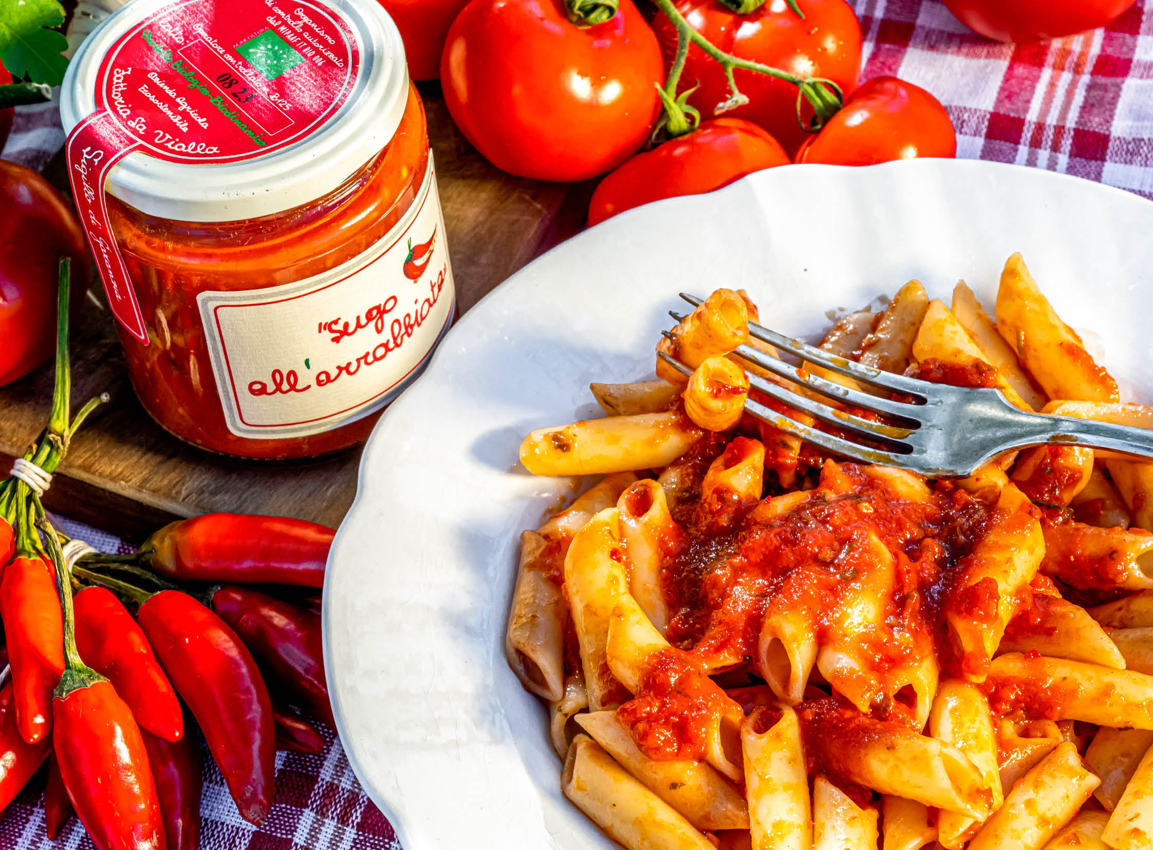 Scharfe tomatensoße Sugo all’arrabbiata (Karton mit 4 Gläsern zu 280 g ...