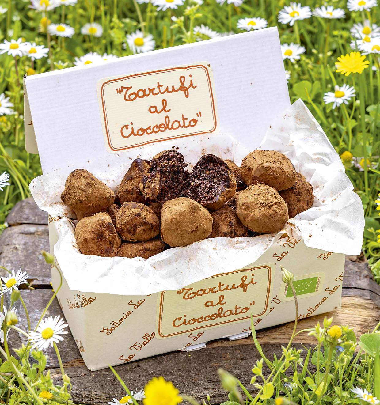 Biologische Chocoladetruffels